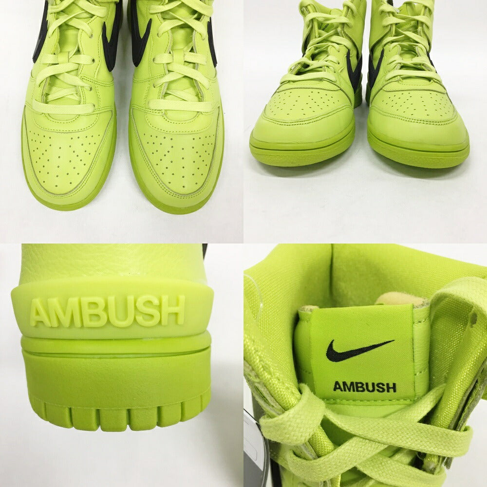 NIKE x AMBUSH Dunk High Lime Black Sneakers Size 10