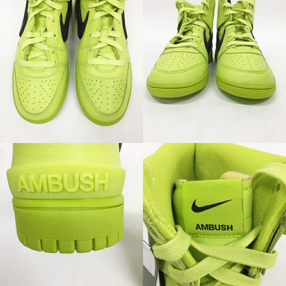 NIKE x AMBUSH Dunk High Lime Black Sneakers Size 10