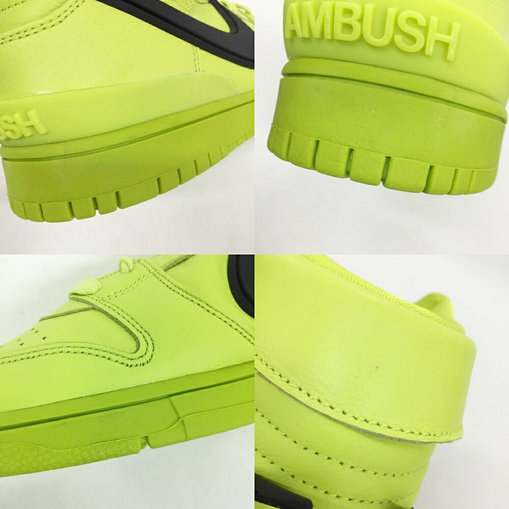 NIKE x AMBUSH Dunk High Lime Black Sneakers Size 10
