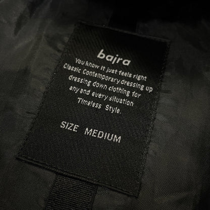 bajra N-2B Rabbit Raccoon Fur Liner Down Jacket Black Size M