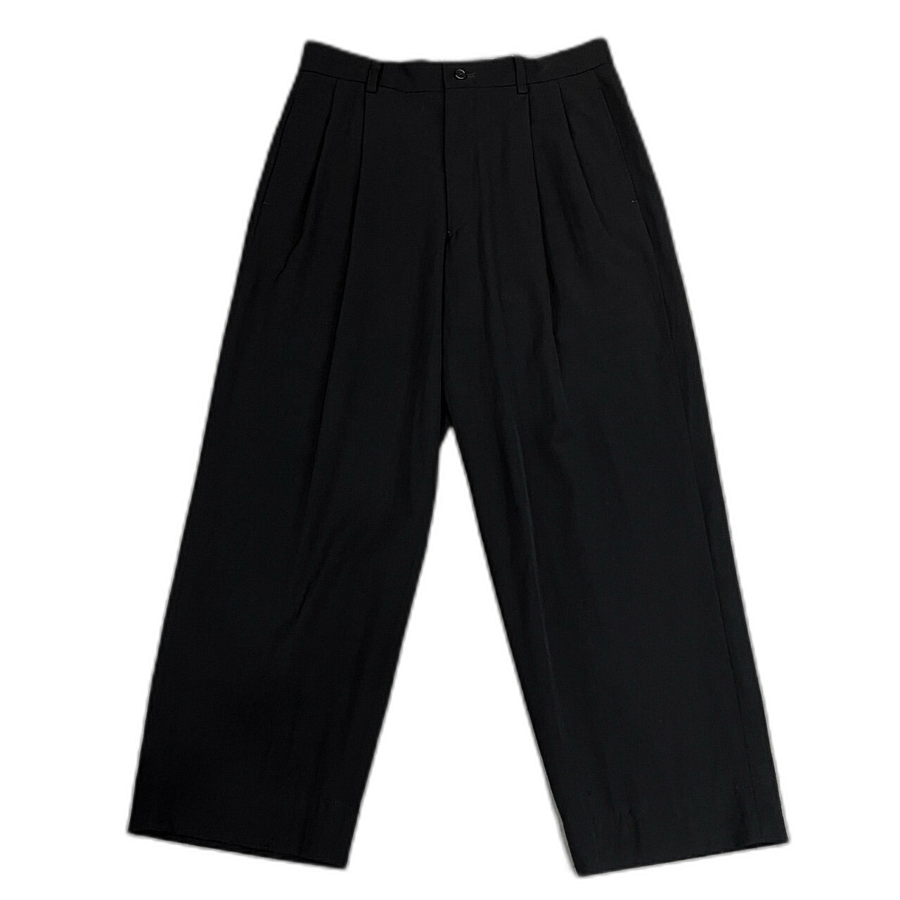 ISSEY MIYAKE MEN 96AW Wool Nylon Trousers Black Size M
