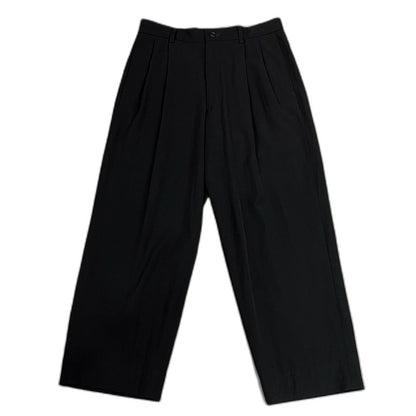 ISSEY MIYAKE MEN 96AW Wool Nylon Trousers Black Size M