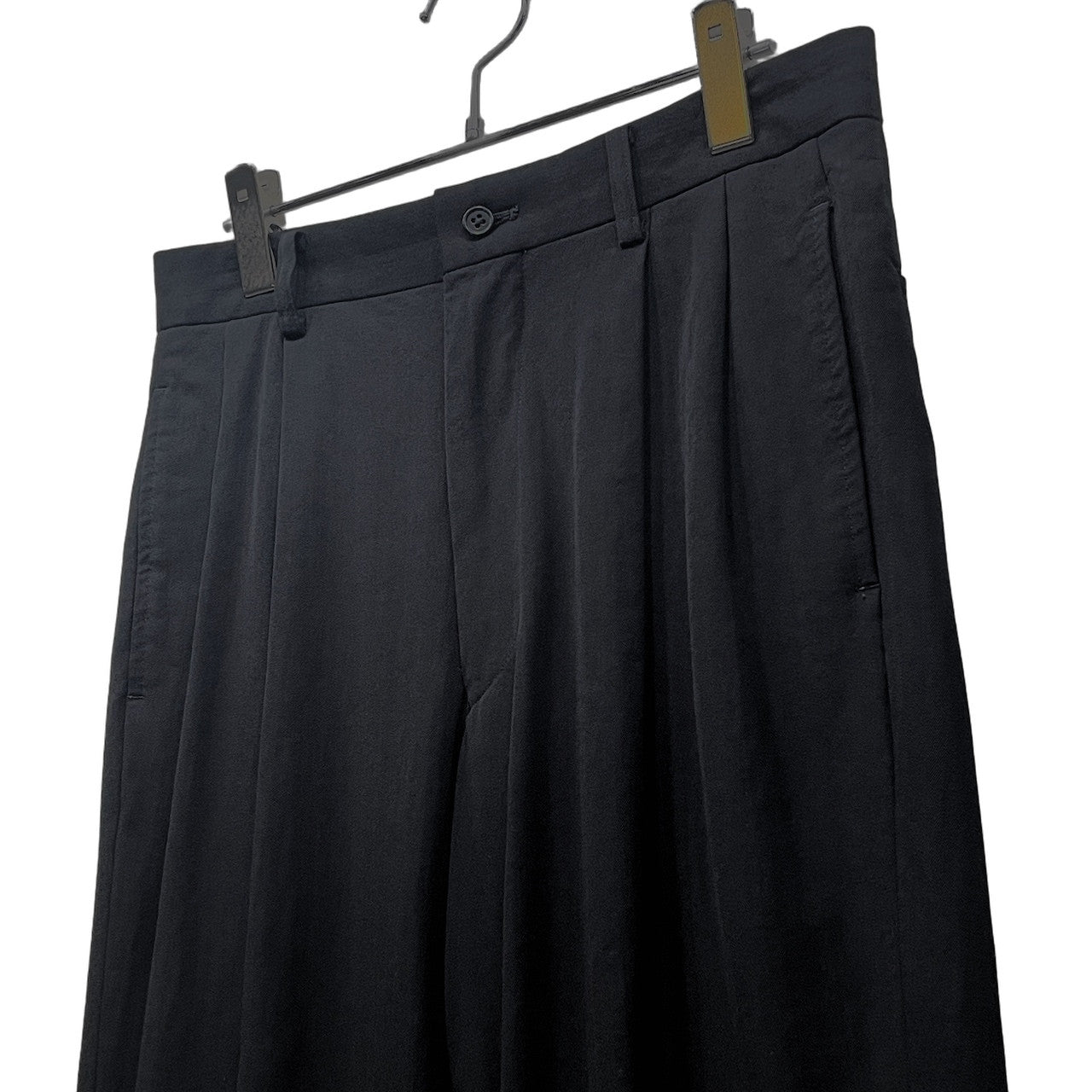 ISSEY MIYAKE MEN 96AW Wool Nylon Trousers Black Size M