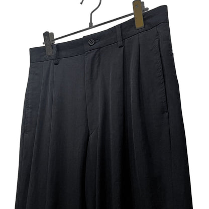 ISSEY MIYAKE MEN 96AW Wool Nylon Trousers Black Size M