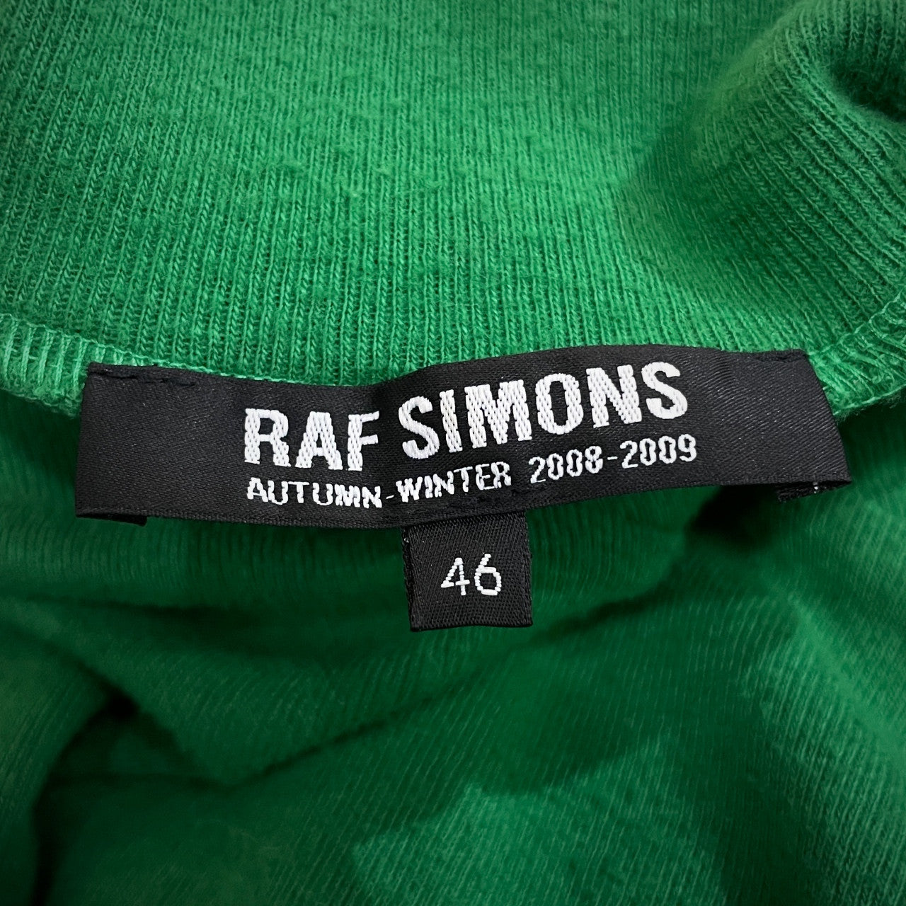 RAF SIMONS 08AW Ribbed High Neck Cut-and-Sew Top T-Shirt Size 46