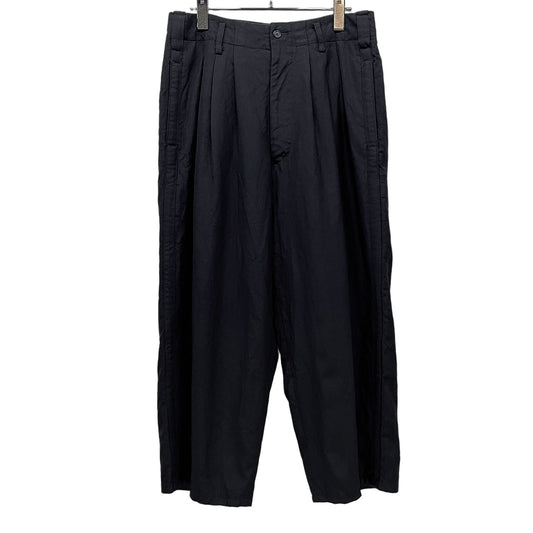 Y's for men 90s Archive Wool Serge Side Pants Black Size S