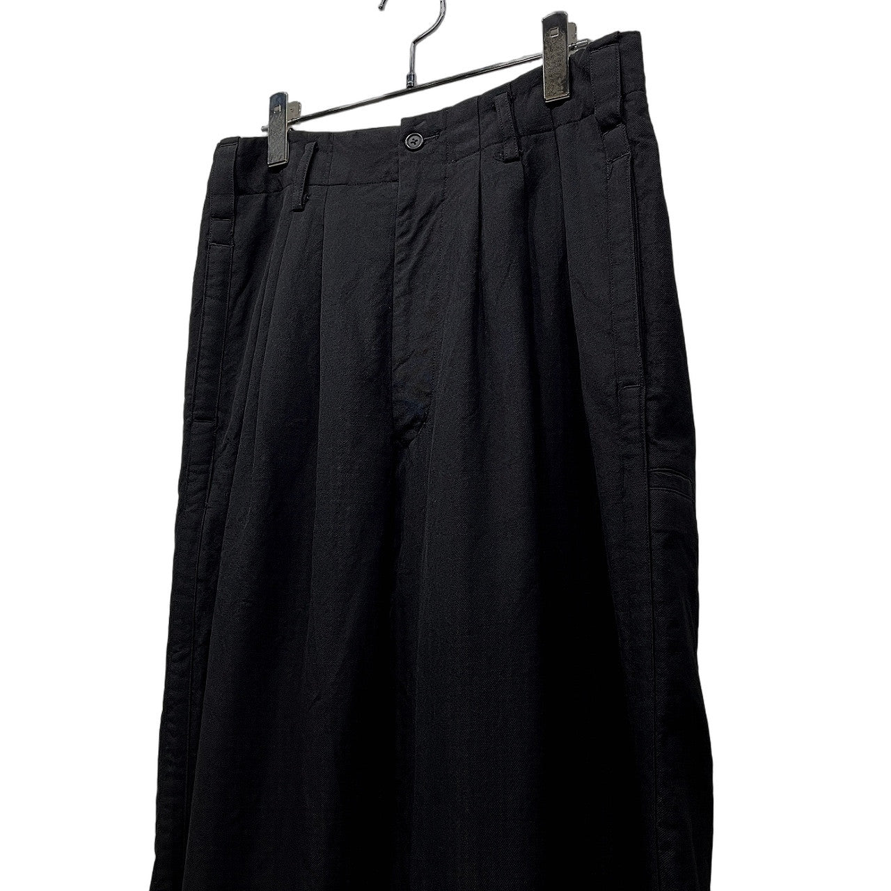 Y's for men 90s Archive Wool Serge Side Pants Black Size S