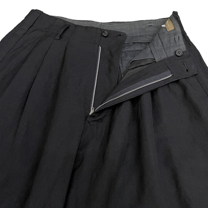 Y's for men 90s Archive Wool Serge Side Pants Black Size S