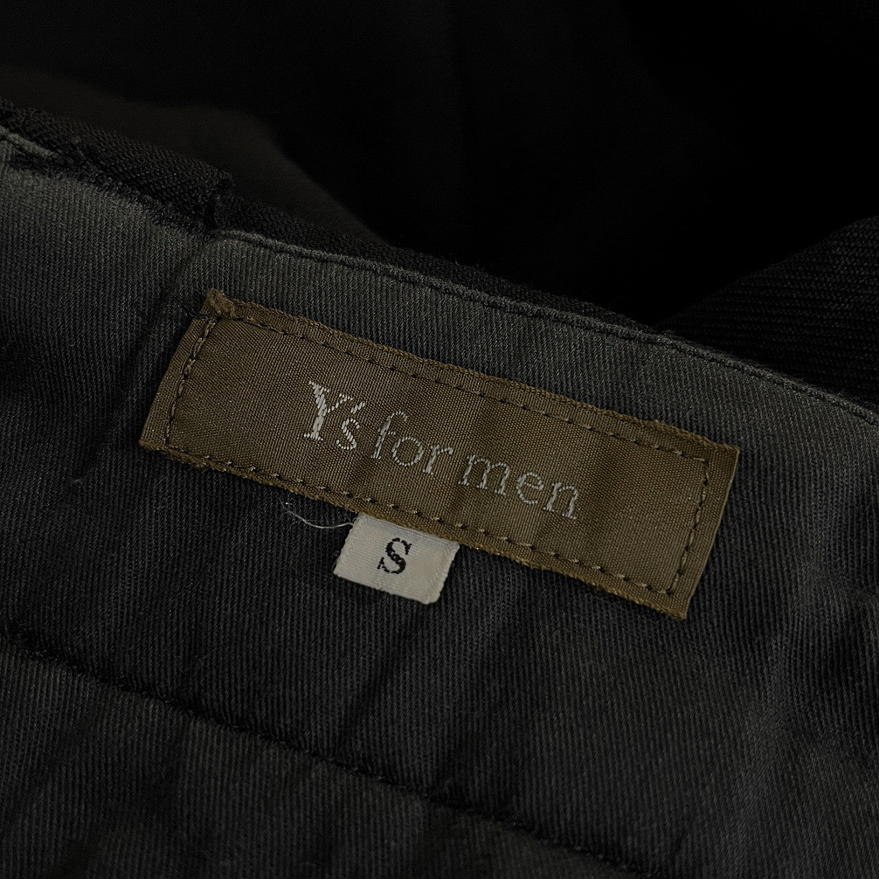 Y's for men 90s Archive Wool Serge Side Pants Black Size S
