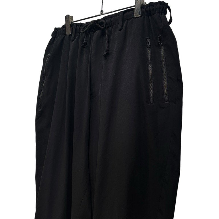 Y's BANG ON 18SS Triacetate Wide Easy Pants Black Size 2