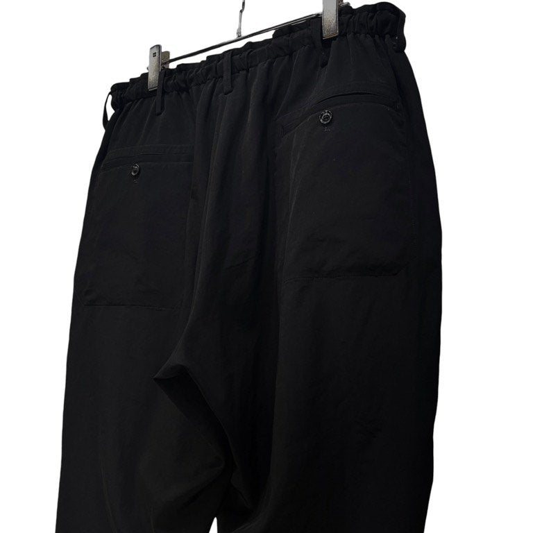 Y's BANG ON 18SS Triacetate Wide Easy Pants Black Size 2