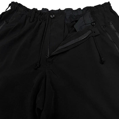 Y's BANG ON 18SS Triacetate Wide Easy Pants Black Size 2