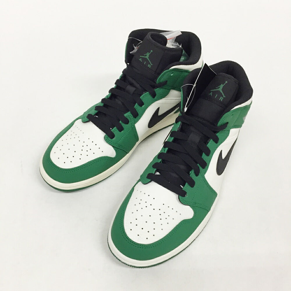NIKE Air Jordan 1 Mid SE Green Black Sneakers Size 10