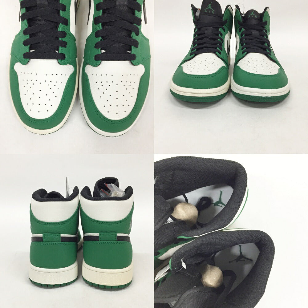 NIKE Air Jordan 1 Mid SE Green Black Sneakers Size 10