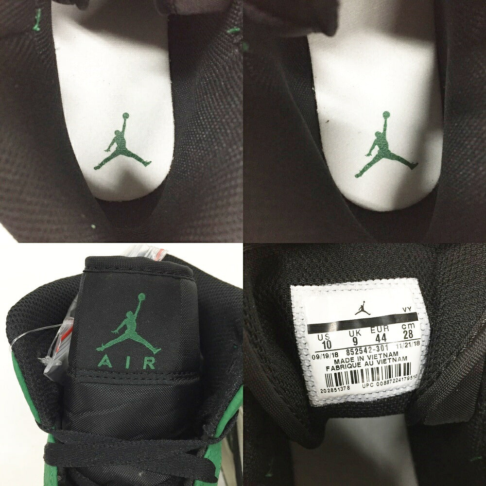 NIKE Air Jordan 1 Mid SE Green Black Sneakers Size 10