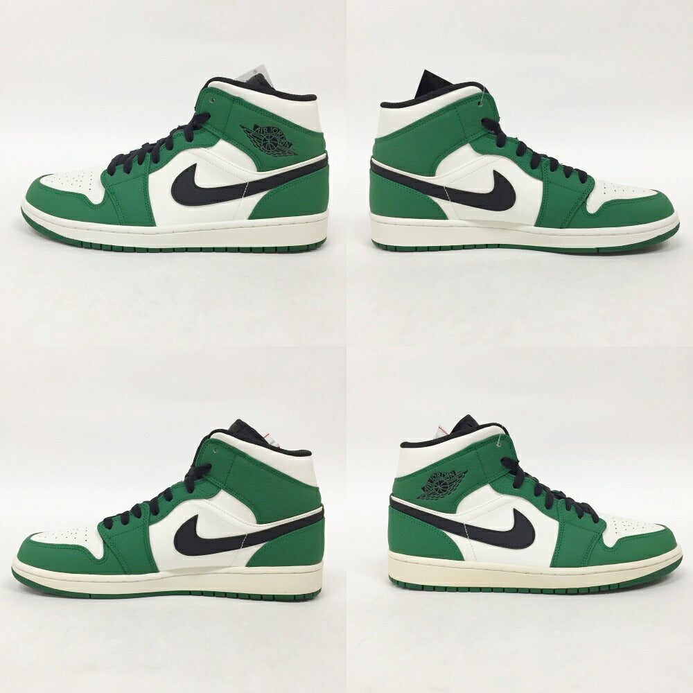 NIKE Air Jordan 1 Mid SE Green Black Sneakers Size 10