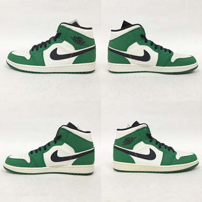 NIKE Air Jordan 1 Mid SE Green Black Sneakers Size 10