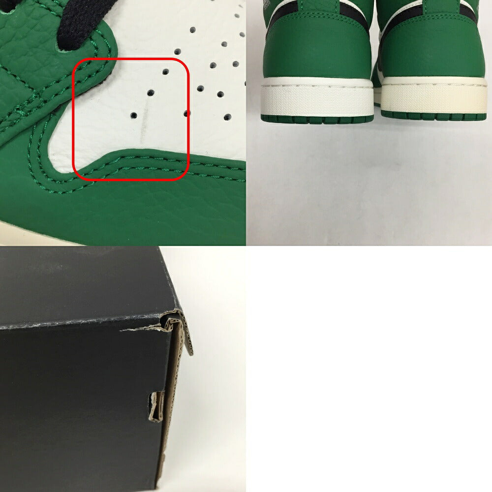 NIKE Air Jordan 1 Mid SE Green Black Sneakers Size 10