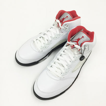 NIKE Air Jordan 5 Retro White Sneakers Size 10.5