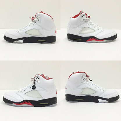 NIKE Air Jordan 5 Retro White Sneakers Size 10.5