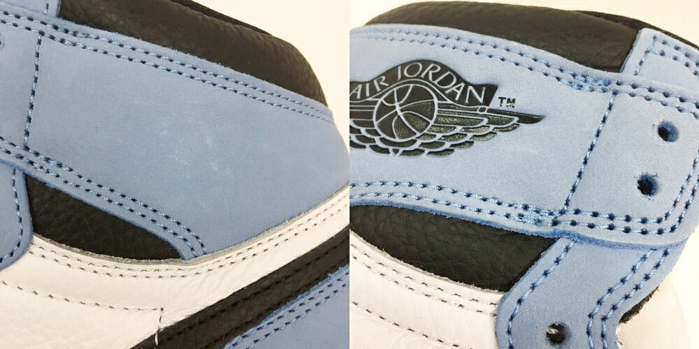 NIKE Air Jordan 1 High OG White Black Blue Sneakers Size 10