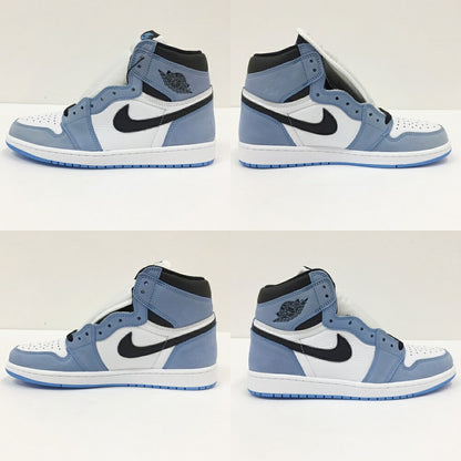 NIKE Air Jordan 1 High OG White Black Blue Sneakers Size 10