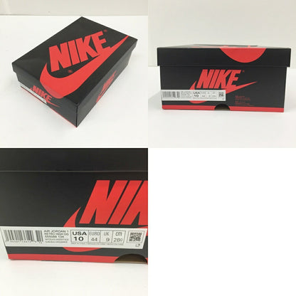 NIKE Air Jordan 1 High OG White Black Blue Sneakers Size 10