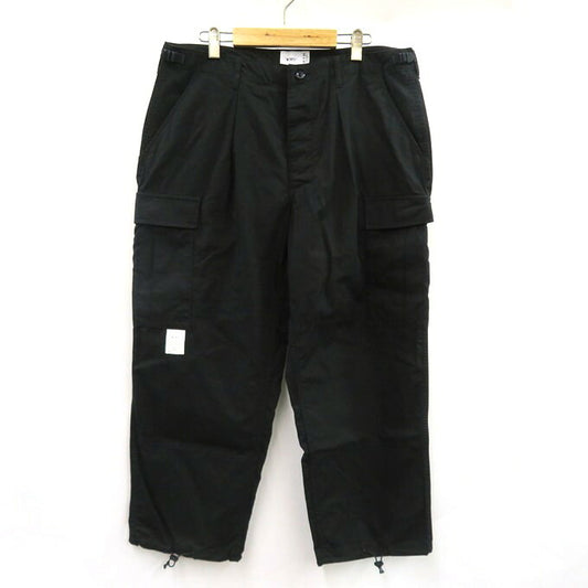 WTAPS 23SS Cotton Ripstop Trousers Black Size 04