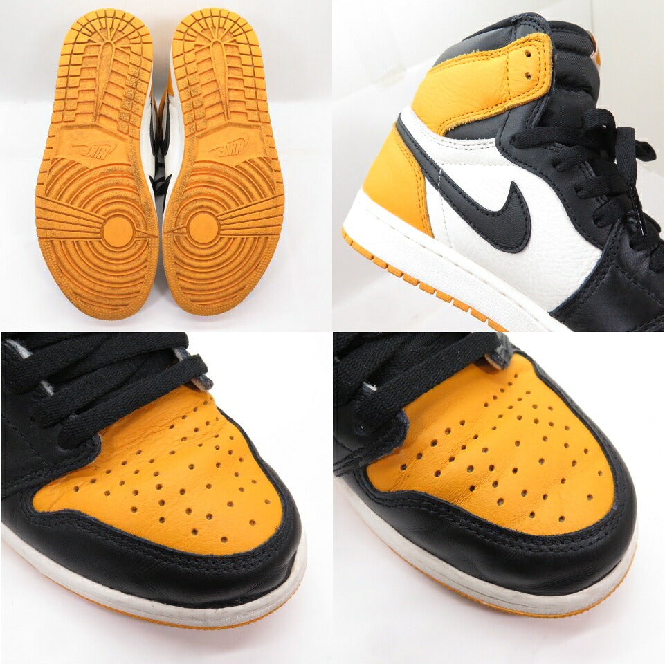 NIKE AIR JORDAN 1 High OG Taxi Black Sail Sneakers