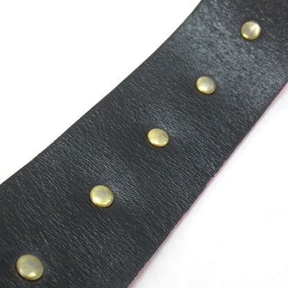 AMBUSH Pink Crest Leather Bracelet Size ONE SIZE