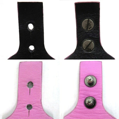 AMBUSH Pink Crest Leather Bracelet Size ONE SIZE
