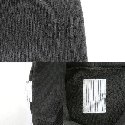 S.F.C. Logo Pullover Hoodie Washed Black Size XXL