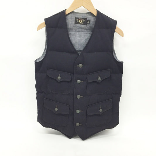 RRL Twill Down Vest Black Size XS