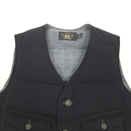 RRL Twill Down Vest Black Size XS