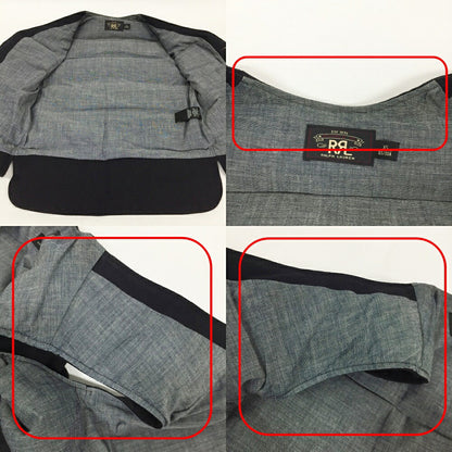 RRL Twill Down Vest Black Size XS
