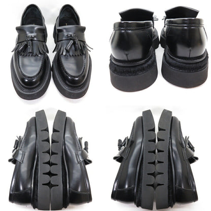 Hender Scheme Meadow Kilt Tassel Moccasins Black Loafers