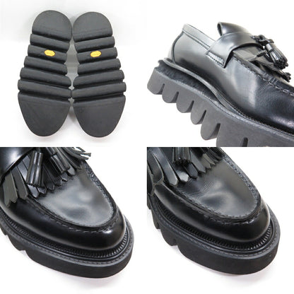 Hender Scheme Meadow Kilt Tassel Moccasins Black Loafers