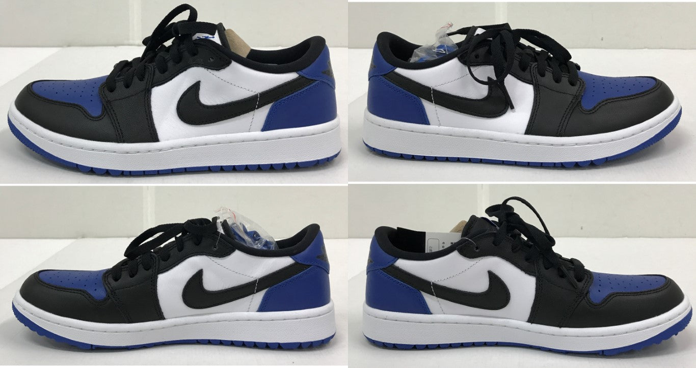 NIKE Air Jordan 1 Low Golf White Black Sneakers Size 26.5