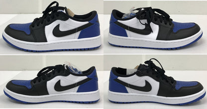 NIKE Air Jordan 1 Low Golf White Black Sneakers Size 26.5