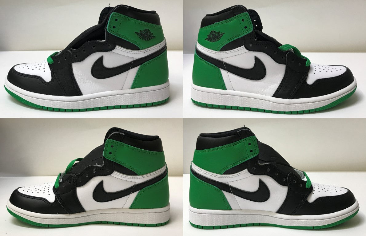 RETRO HIGH OG Air Jordan 1 OG Lucky Green Sneakers Size 24.5