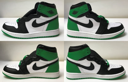 RETRO HIGH OG Air Jordan 1 OG Lucky Green Sneakers Size 24.5