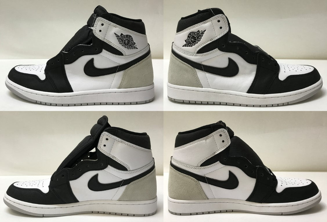 NIKE Air Jordan 1 Retro High OG Gray Sneakers Size 28.5