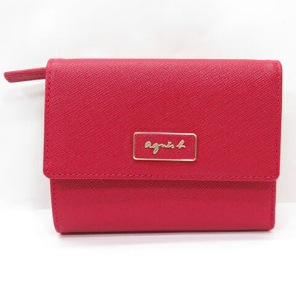 QAW agnes b. QAW01-01 Leather Wallet Red Size ONE SIZE