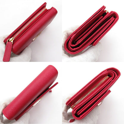 QAW agnes b. QAW01-01 Leather Wallet Red Size ONE SIZE