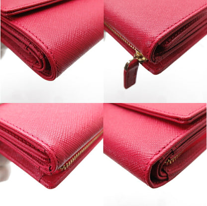 QAW agnes b. QAW01-01 Leather Wallet Red Size ONE SIZE