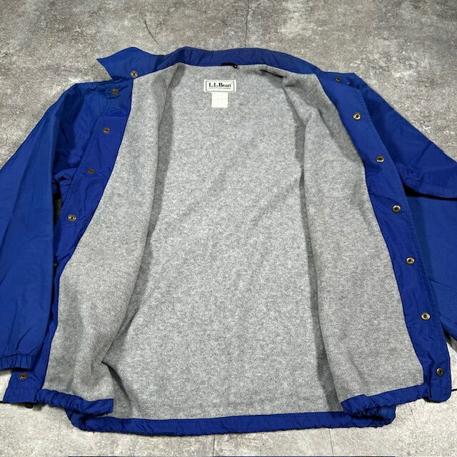 L.L.Bean 80s Royal Blue Fleece Lined Coach Jacket