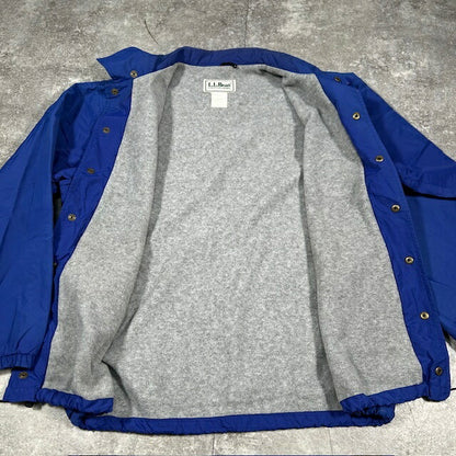 L.L.Bean 80s Royal Blue Fleece Lined Coach Jacket