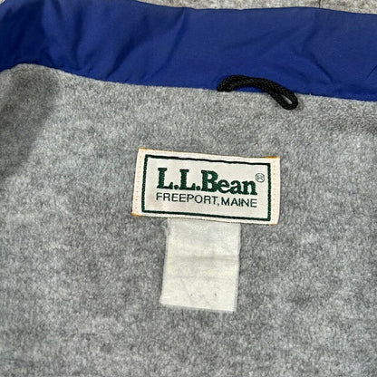 L.L.Bean 80s Vintage Nylon Fleece Lined Coach Jacket Size XL