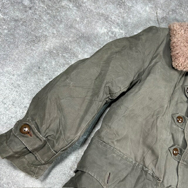 Mats Larsson 40s Swedish Military Pilot Coat Green Size XL