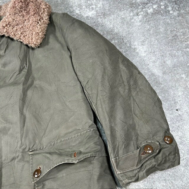 Mats Larsson 40s Swedish Military Pilot Coat Green Size XL